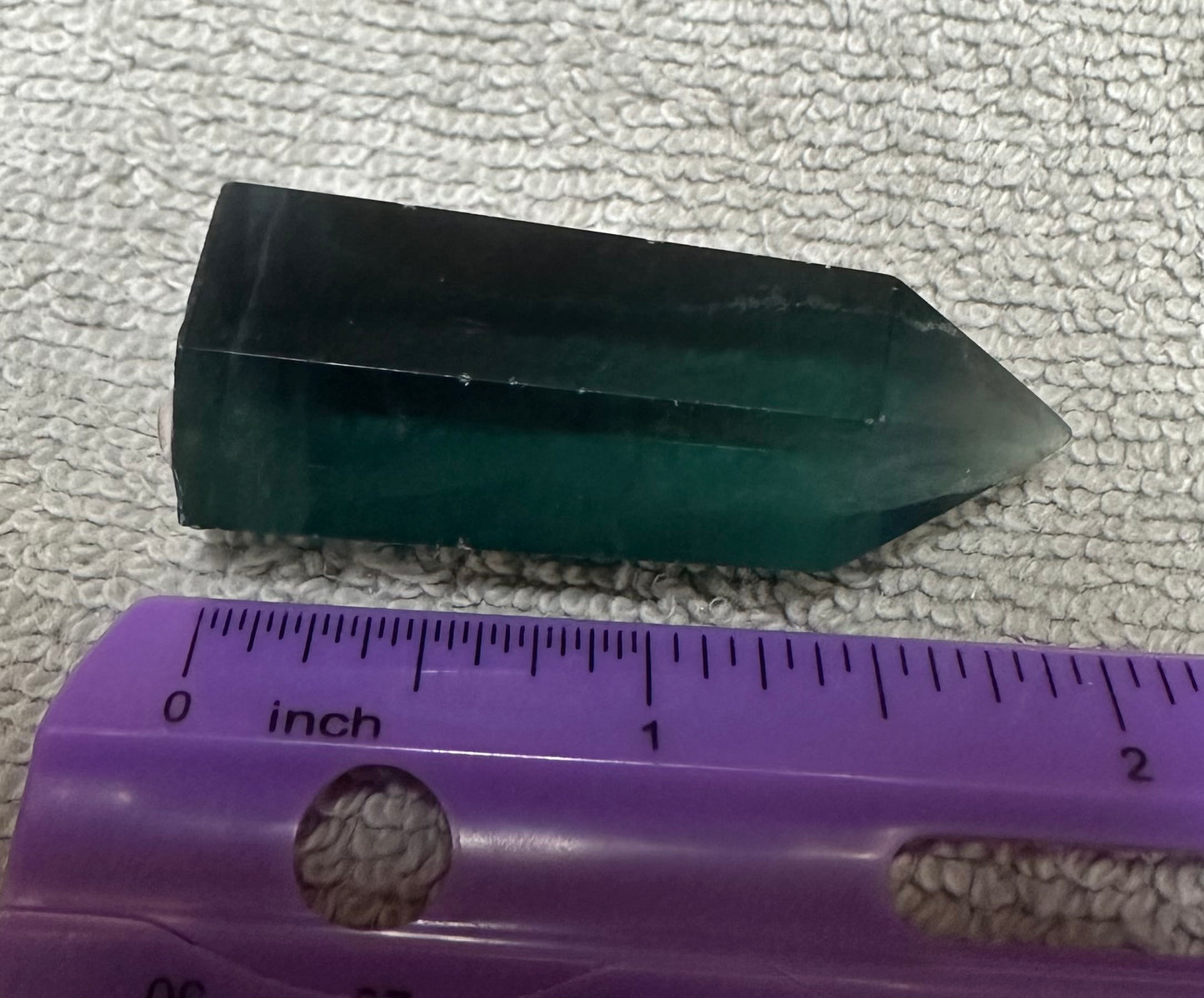 Dark Rainbow Fluorite Obelisk Tower #11