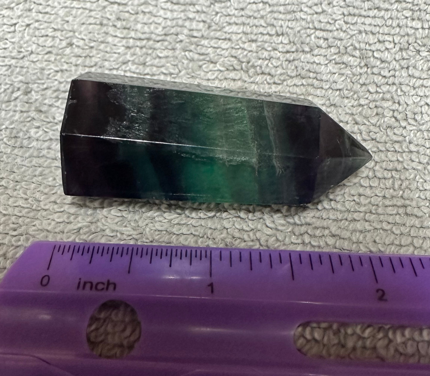 Rainbow Fluorite Obelisk Tower #9