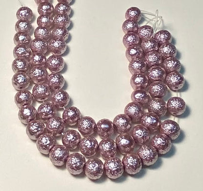 Pink Glass 8mm Bead Strands