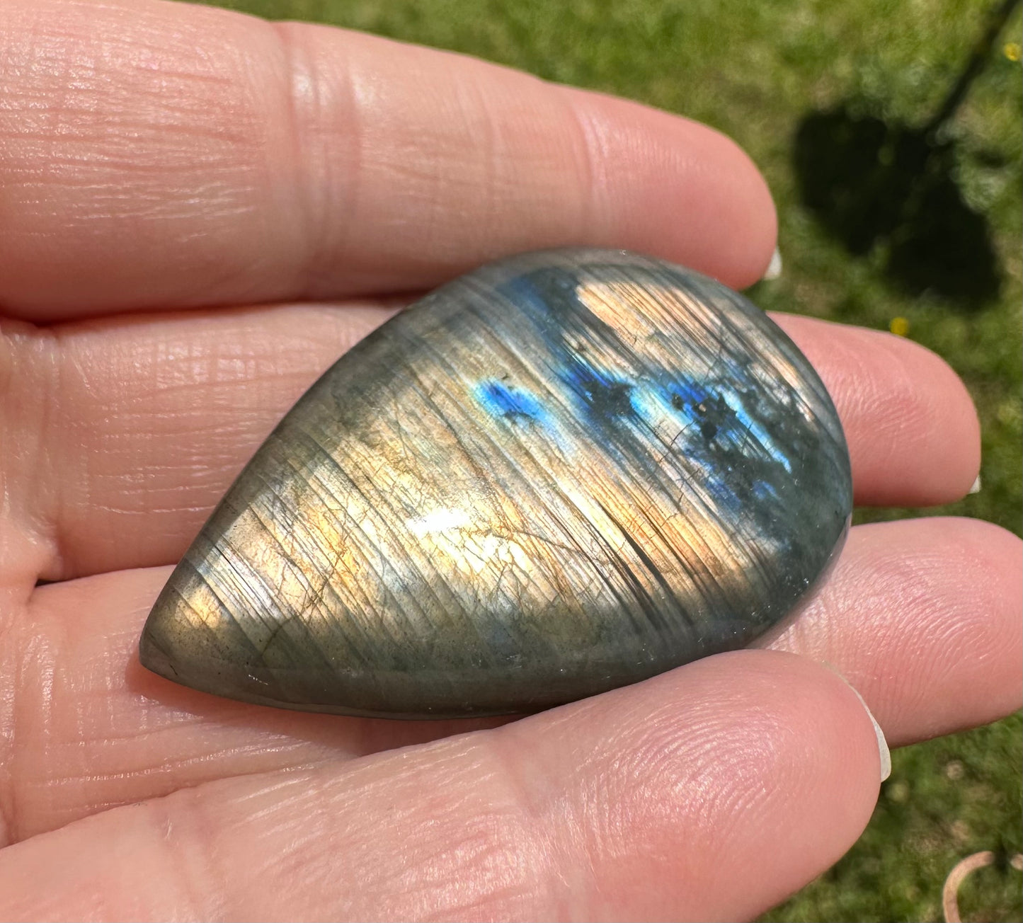 Pearshape Labradorite Cabochon 4a