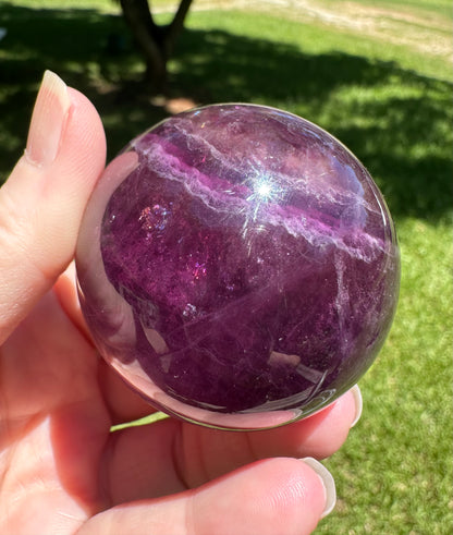 Deep Purple Fluorite Sphere #1