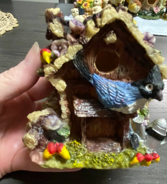 Bird & Birdhouse Figurine