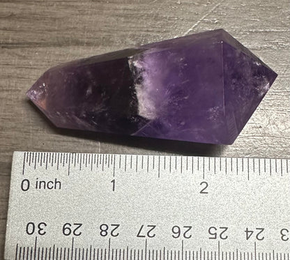 Double Terminated Phantom Amethyst Scepter Wand #1