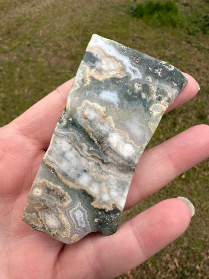 6th Vein Ocean Jasper Polished Freeform #26