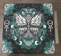 Moth, Moon Garden Altar/Tarot Cloth