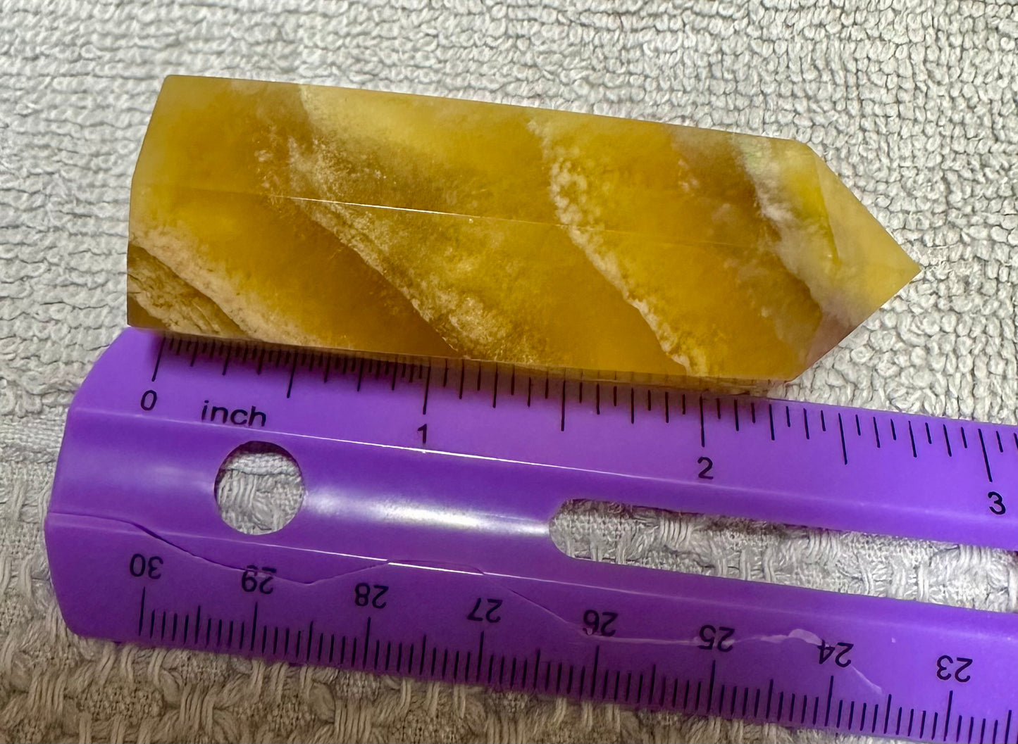 Yellow Fluorite Obelisk Tower #2