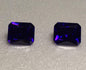 Emerald Cut Purple Cz 14x12mm