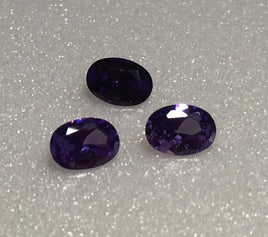 Oval Purple 7x5mm Cz