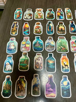 Curiosity Bottle Stickers Set of 50