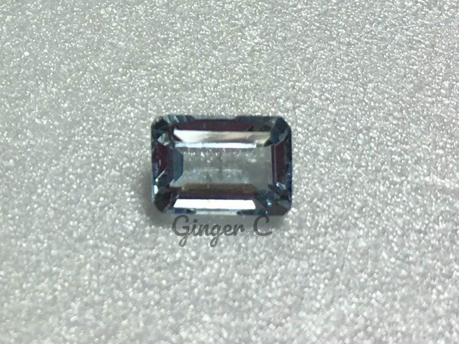 Aquamarine 7x5mm Emerald Cut .95ct