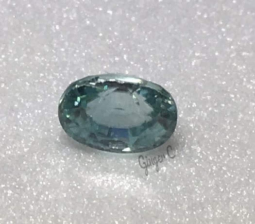 Blue Zircon 6x4mm Oval 1.05ct