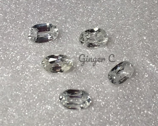 White Zircon 4.5x3mm Oval