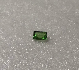 Chrome Tourmaline 3x2mm Emerald Cut