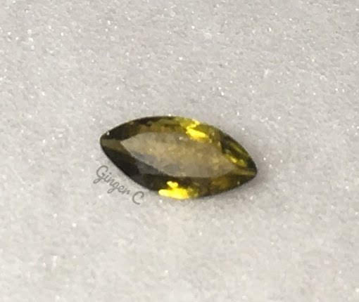 Gold/Green Tourmaline 7×3.5mm Marquise .25ct