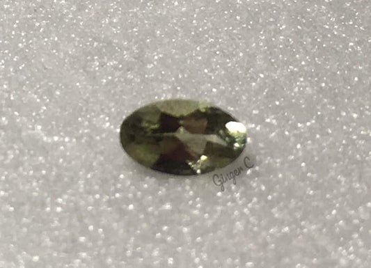 Green Tourmaline 5x3mm Oval .20ct