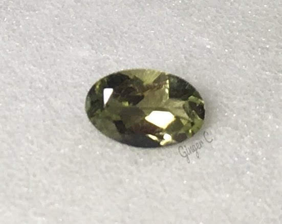 Mint Green Tourmaline 6x4mm Oval .35ct