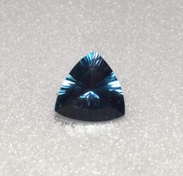 London Blue Topaz 9mm Trillion Quantum Cut 2.45ct