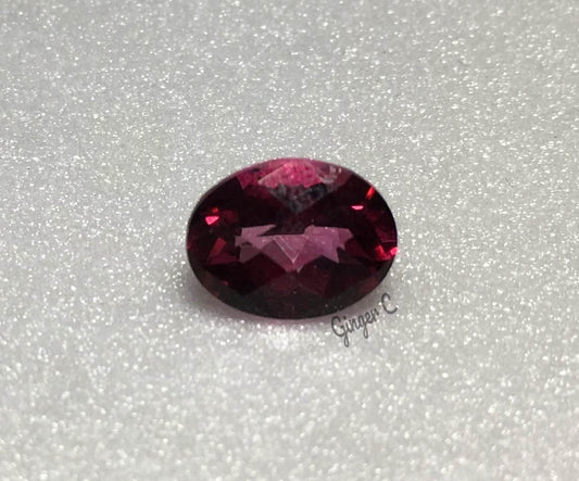 Pink Topaz 9x7mm Oval Checker 2.4ct