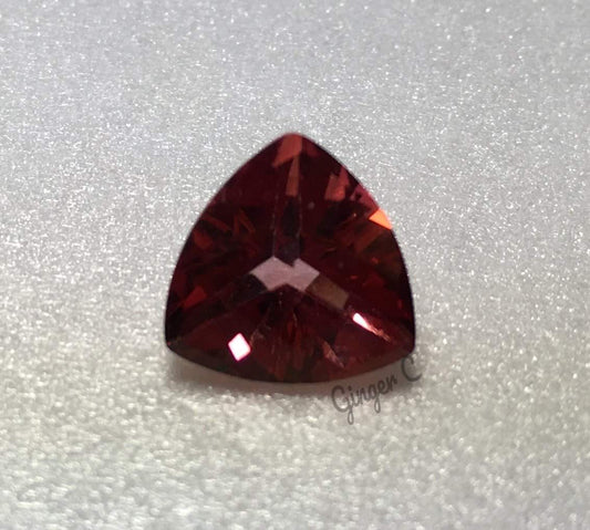 Salmon Topaz 10mm Trillion 4.35ct