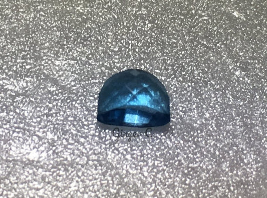 Swiss Blue Topaz 7x5mm Fancy Checker Cut 1.6ct