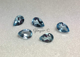 Blue Topaz 6x4mm Pearshape