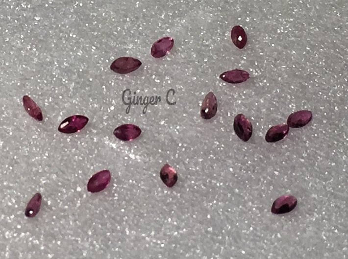 Ruby 2x1mm Marquise