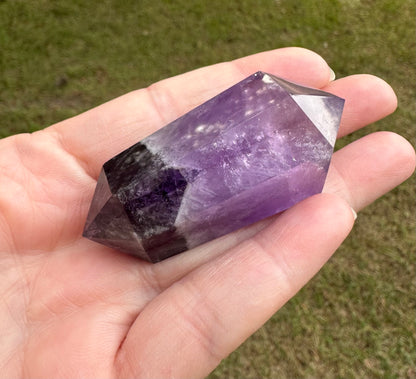 Double Terminated Phantom Amethyst Scepter Wand #19