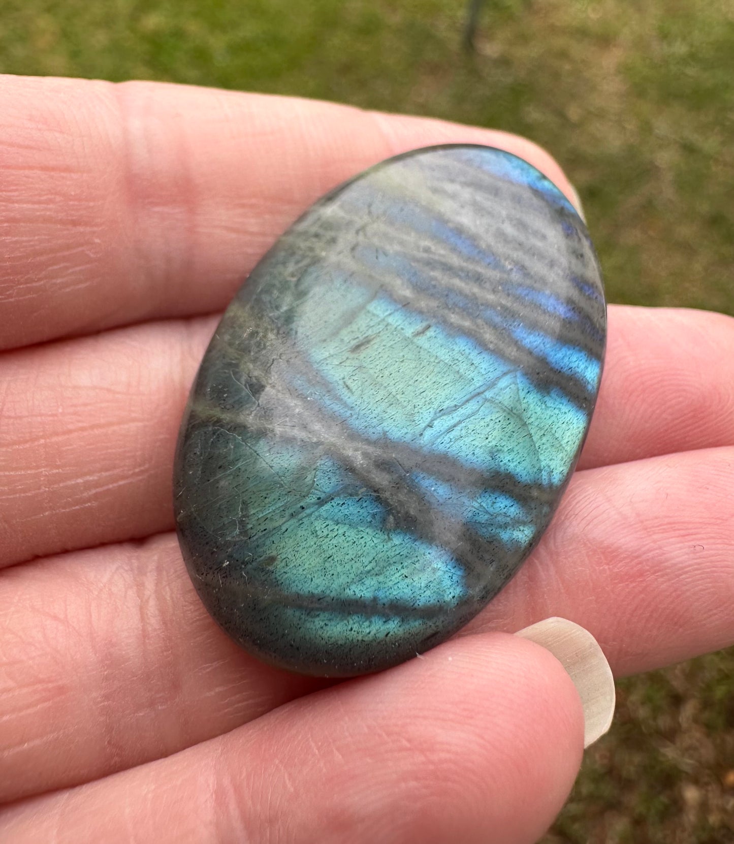 Oval Labradorite Cabochon 27a