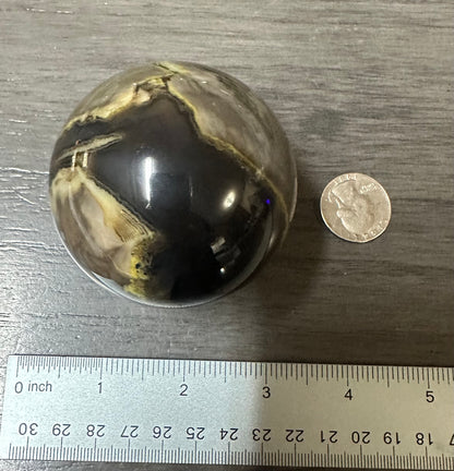 Volcano Agate Sphere UV Reactive #9