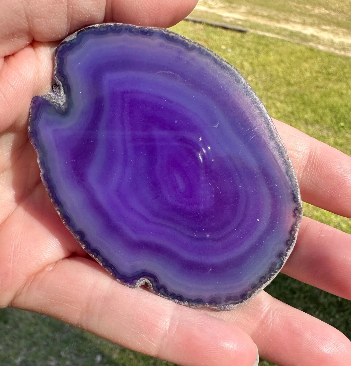 Purple Agate Slice #21