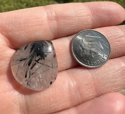 Black Rutile Cabochon #15