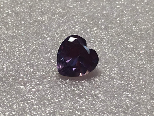 Manmade Alexandrite 6mm Heartshape 1ct