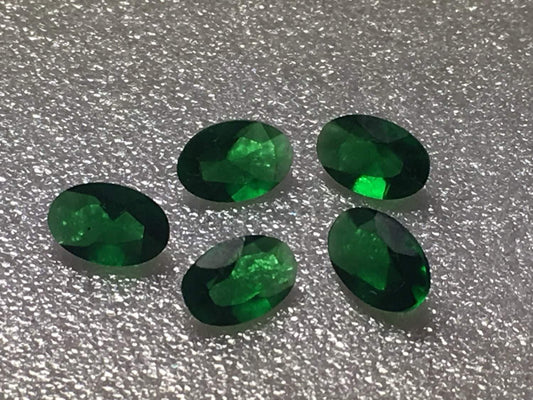 Manmade Emerald 6x4mm Oval