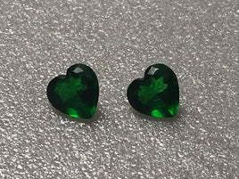 Manmade Emerald 6mm Heart