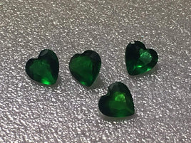 Manmade Emerald 5mm Heart