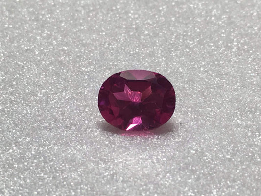 Manmade Pink Sapphire 10x8mm Oval 3.20ct