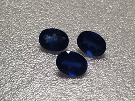 Blue Spinel Manmade 8x6mm Oval