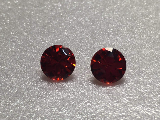 Round Orange 5mm Cz