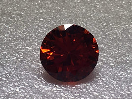 Round Orange Cz 9mm 4.70ct