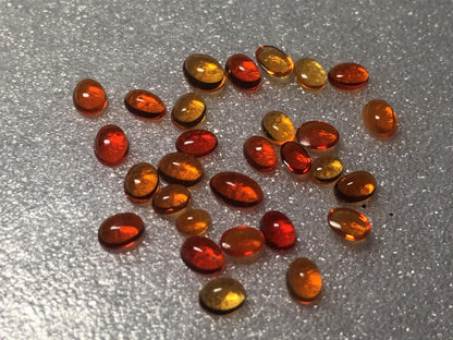 Fire Opal 4x3mm-5x3mm Oval Cab