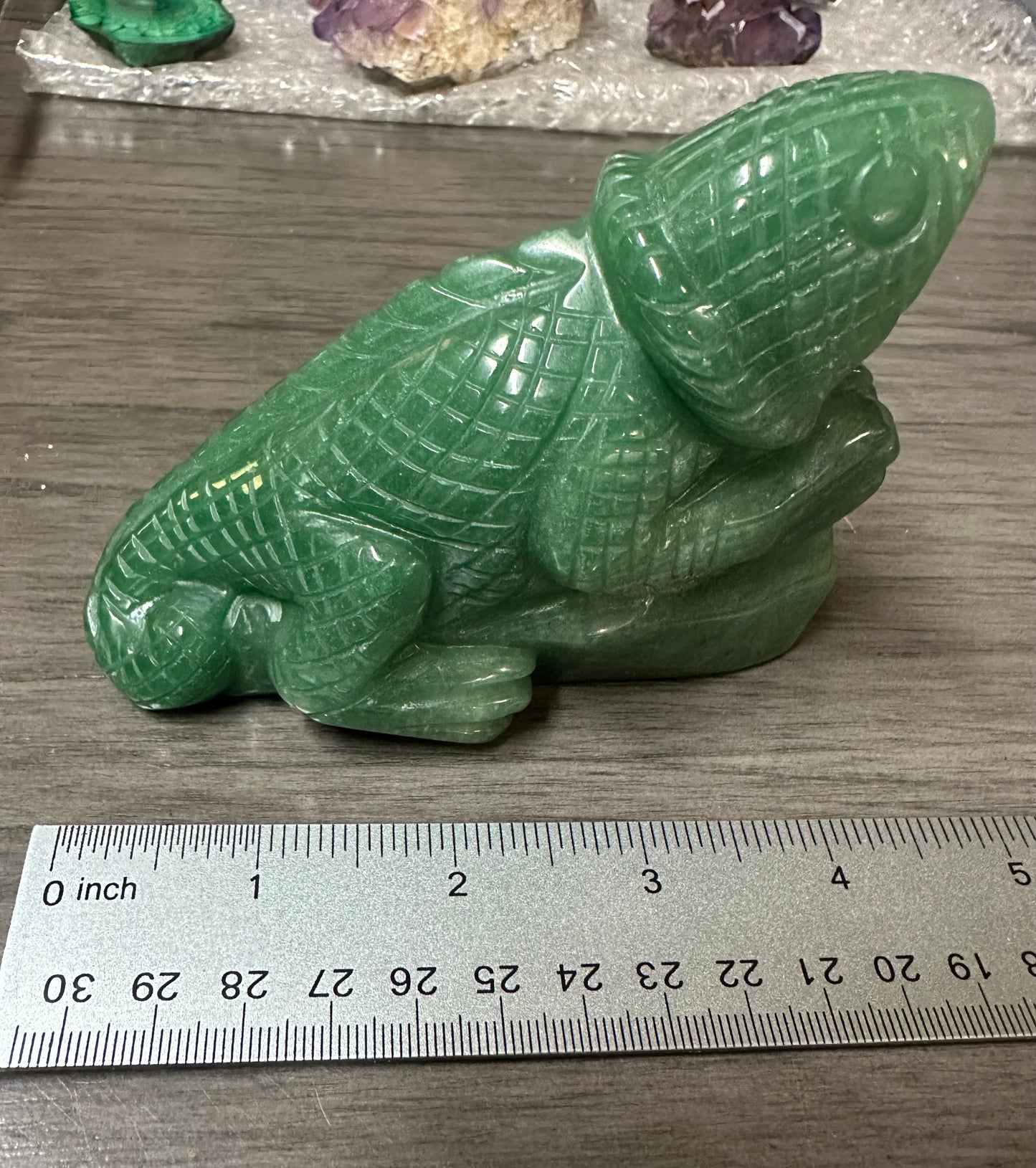 Green Aventurine Lizard Carving