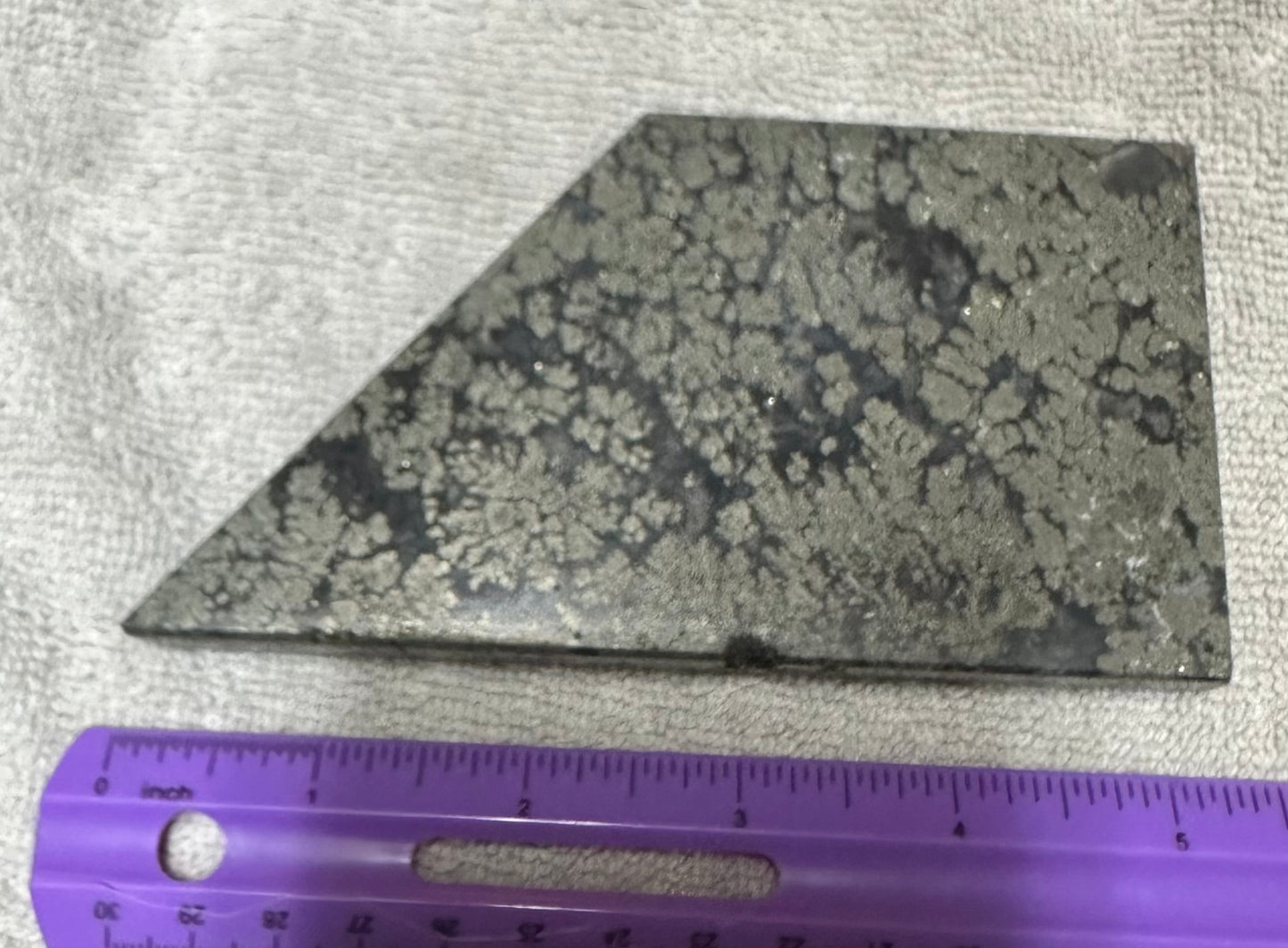 Free Form Pyrite Flowers Symbiosis Mixed Agate Slab #2