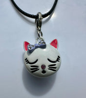 Nickel Free Cat Clip Charm Necklace