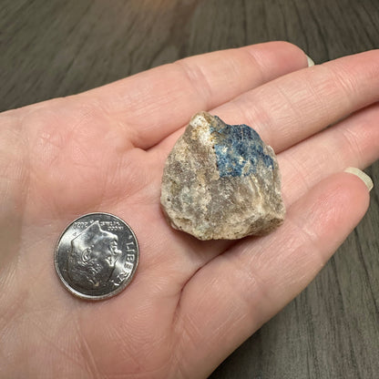 Lazulite Specimen from Graves Mountain Ga in Case