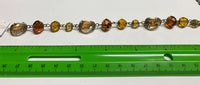 Multi-Color Glass/Metal Bead Strand