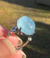 Natural Aquamarine Rings