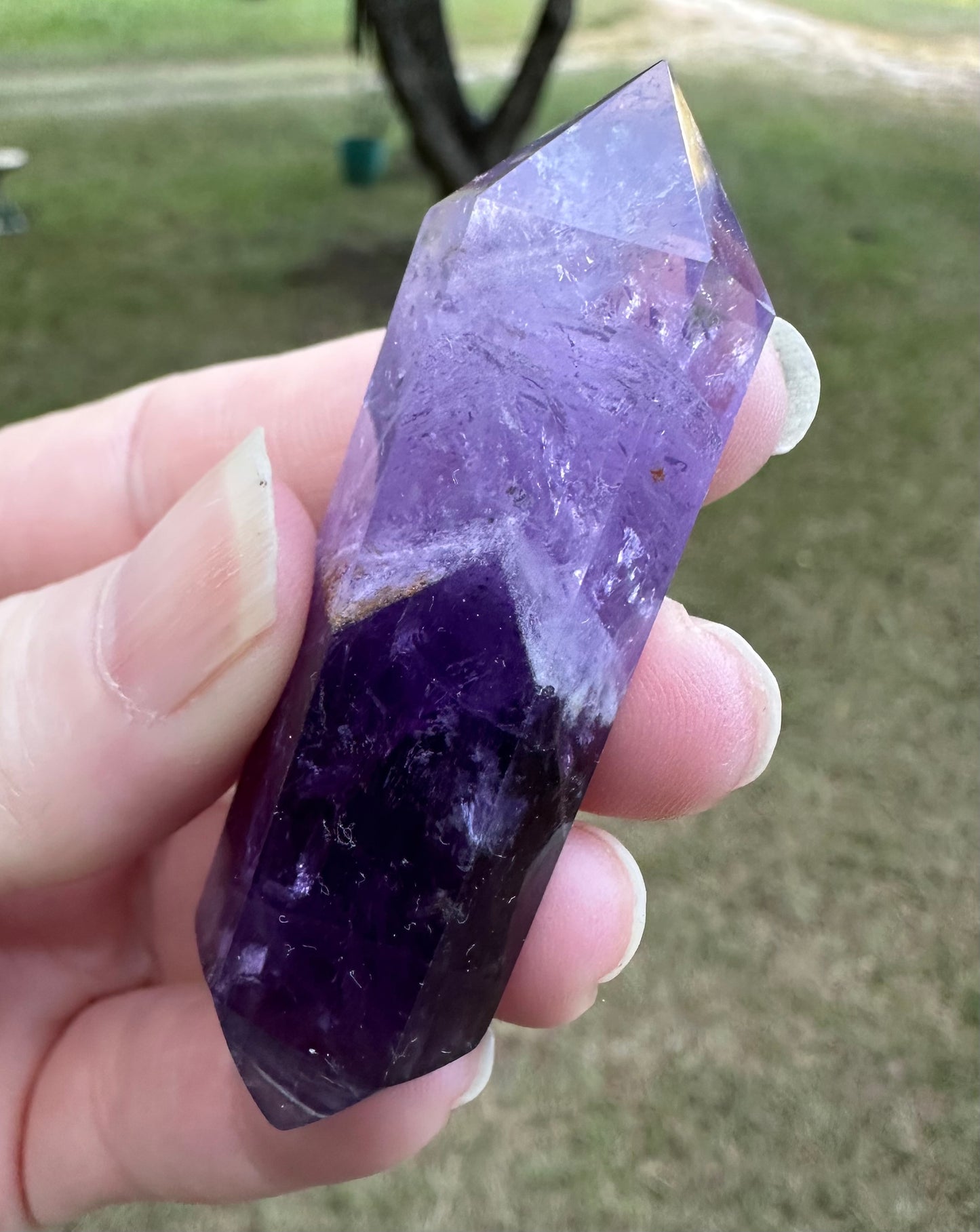 Double Terminated Phantom Amethyst Scepter Wand #15