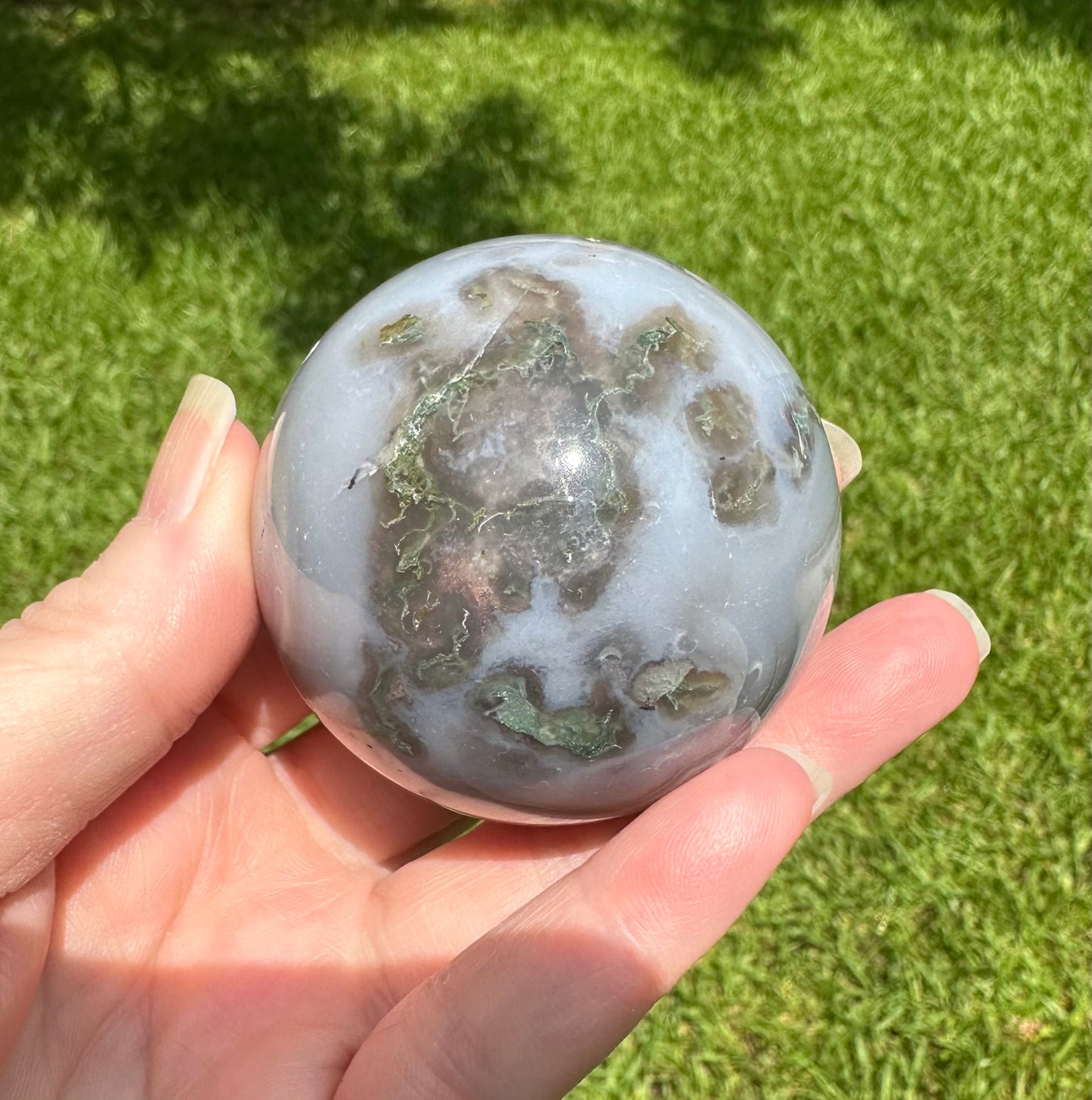 Moss Agate Crystal Ball Sphere 54.87mm #5