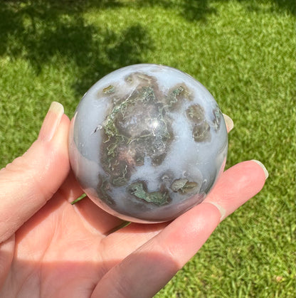 Moss Agate Crystal Ball Sphere 54.87mm #5