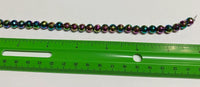 Faceted Metal Multi-Color Bead Strand